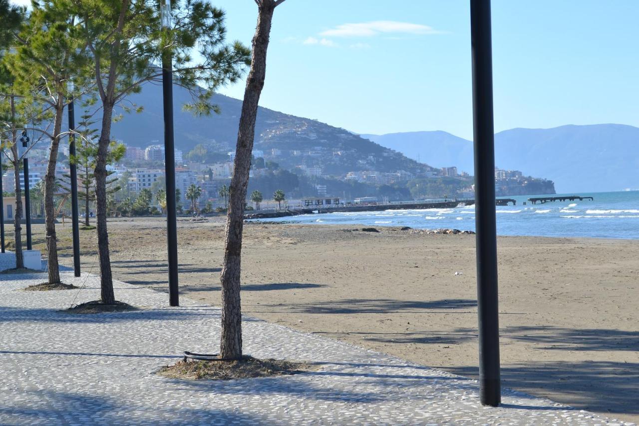 Seaview Penthouse Terrace & Garage Apartment Vlore Exterior photo